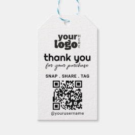 Bedankt voor uw aankoop Simple Small Business Cadeaulabel