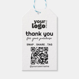 Bedankt voor uw aankoop Simple Small Business Cadeaulabel