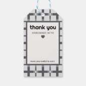 Bedankt voor uw aankoop Simple Small Business Cadeaulabel (Achterkant)