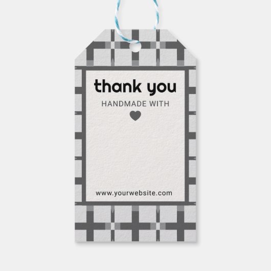 Bedankt voor uw aankoop Simple Small Business Cadeaulabel (Achterkant)