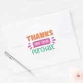 Bedankt voor uw aankoop - Sticker voor kleine bedr (Envelop)