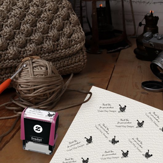 Bedankt voor uw aankoop - Yarn Craft Business Zelfinktende Stempel