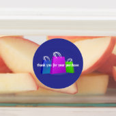 Bedankt voor uw aankooplabels labels (Aangebracht)