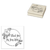 Bedankt voor uw bedrijfsbestelling rubberstempel (Gestempeld)