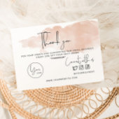 Bedankt voor uw bestelbon. Small Business Card