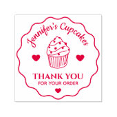 Bedankt voor uw bestelling Bakery Cupcake Stamp Zelfinktende Stempel (Design)