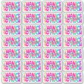 Bedankt voor uw bestelling Bright-tv-kleuren Sticker (Voorkant)