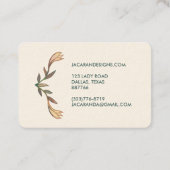 BEDANKT voor uw BESTELLING Chic Elegant Lily Lijst Visitekaartje (Achterkant)