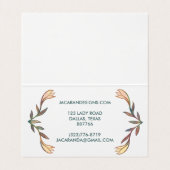 BEDANKT voor uw BESTELLING Chic Elegant Lily Lijst Visitekaartje (Binnenkant ongevouwen)