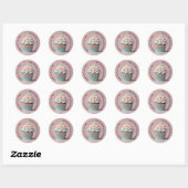Bedankt voor uw bestelling cupcake ronde sticker (Vel)