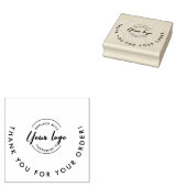 Bedankt voor uw bestelling Custom logo business Rubberstempel (Gestempeld)