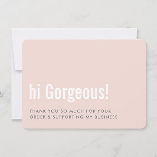 BEDANKT VOOR UW BESTELLING fun insert roze grijs (Voorkant)