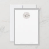 BEDANKT VOOR UW BESTELLING glam insert modern grij (Achterkant)