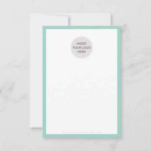 BEDANKT VOOR UW BESTELLING glam insert modern mint (Achterkant)