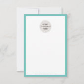 BEDANKT VOOR UW BESTELLING insert witte inkt mint (Achterkant)