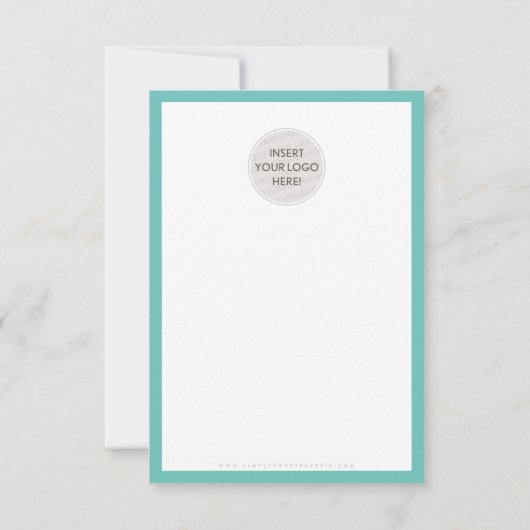 BEDANKT VOOR UW BESTELLING insert witte inkt mint (Achterkant)