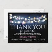 Bedankt voor uw bestelling Inserts Aangepaste zake Aankondigingskaart (Voorkant / Achterkant)