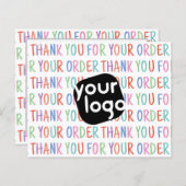 Bedankt voor uw bestelling Kleurrijk plezier Toevo (Voorkant / Achterkant)