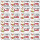 Bedankt voor uw bestelling met kerstrennen sticker (Voorkant)