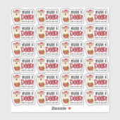 Bedankt voor uw bestelling met kerstrennen sticker (Vel)