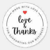 Bedankt voor uw bestelling Modern sticker (Voorkant)