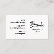 Bedankt voor uw bestelling | Monochrome moderne Lo