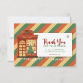 Bedankt voor uw bestelling Retro Christmas Kaart (Voorkant)