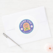 BEDANKT voor uw bestelling Ronde Sticker (Envelop)
