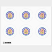 BEDANKT voor uw bestelling Ronde Sticker (Vel)