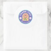 BEDANKT voor uw bestelling Ronde Sticker (Tas)