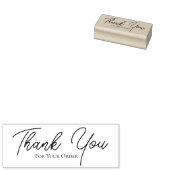 Bedankt voor uw bestelling rubberstempel (Gestempeld)