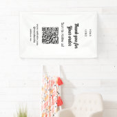 Bedankt voor uw bestelling scan Beoordeel ons zake Spandoek (Insitu)