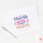 Bedankt voor uw bestelling - Sticker voor kleine b (Envelop)