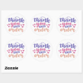 Bedankt voor uw bestelling - Sticker voor kleine b (Vel)