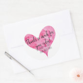 Bedankt voor uw bestelling Stickers - Rond (Envelop)