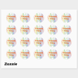 Bedankt voor uw bestelling voor zakelijk gebruik ronde sticker