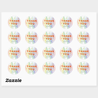 Bedankt voor uw bestelling voor zakelijk gebruik ronde sticker