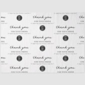 Bedankt voor uw bestelling Zakelijke verpakking Lo Tissuepapier (Voorkant)