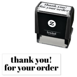 Bedankt voor uw bestempelingsorder  zelfinktende stempel