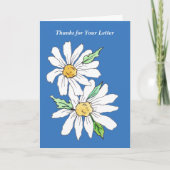 Bedankt voor uw brief kaart (Voorkant)