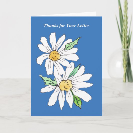 Bedankt voor uw brief kaart (Voorkant)