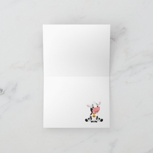 Bedankt voor uw deelname aan ons koe kaart (Binnen)