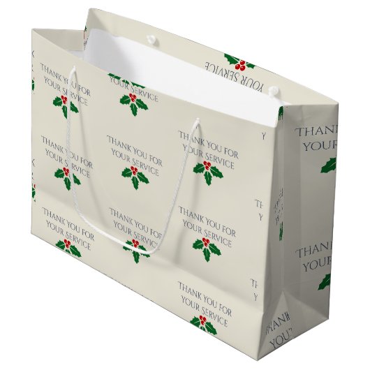 Bedankt Voor Uw Dienst Cadeautas (Voorkant Gekanteld)