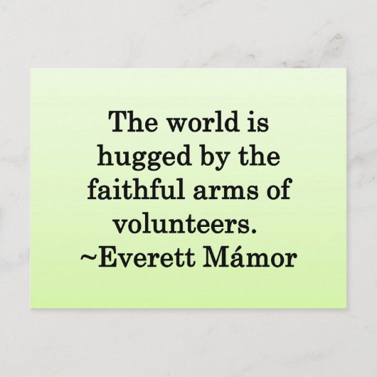 Bedankt voor uw harde werk briefkaart (Voorkant)