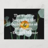 Bedankt voor uw harde werk briefkaart (Voorkant)