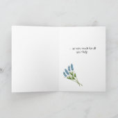 Bedankt voor uw helpkaart (Binnen)