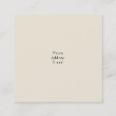 Bedankt voor uw Kaart voor aankoop Vierkante Visitekaartje (Achterkant)