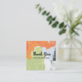 Bedankt voor uw Kaart voor aankoop Vierkante Visitekaartje (Staand voorkant)