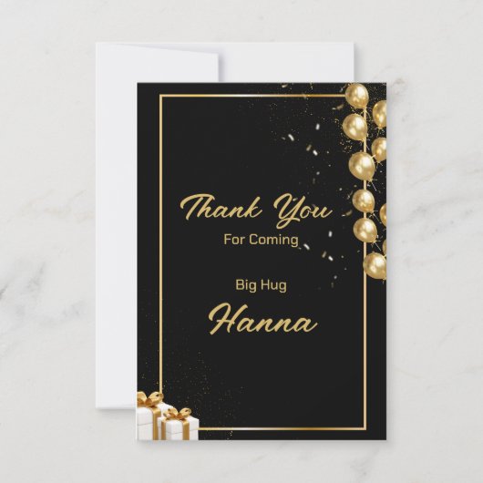 Bedankt voor uw komst (Voorkant)