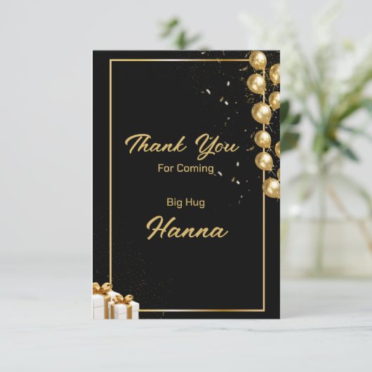 Bedankt voor uw komst (Staand voorkant)